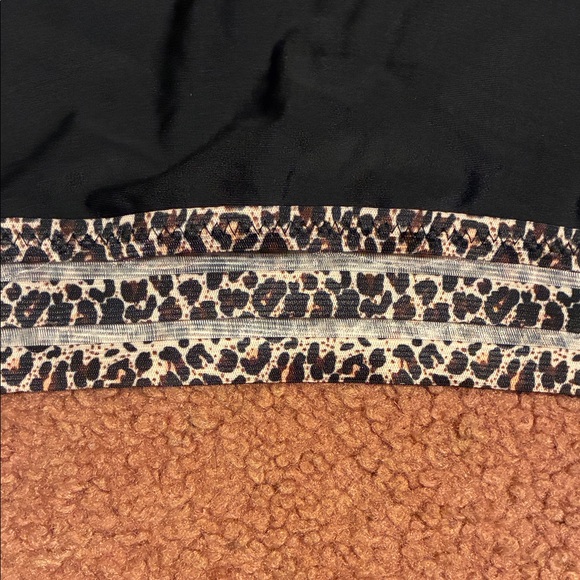 SHEIN Black Bikini with Leopard Trim - Picture 7 of 10